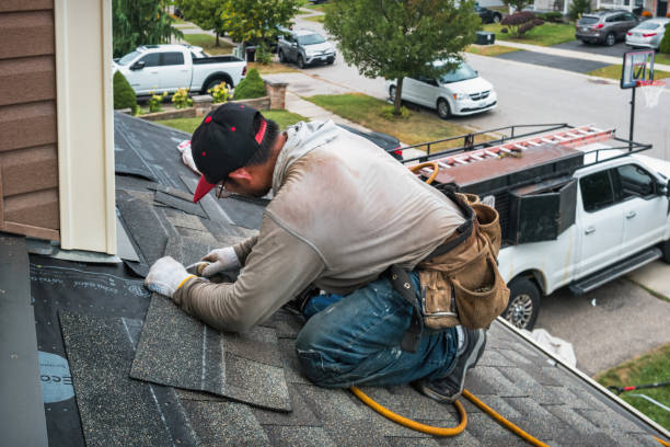 Professional Flat Roof Repair technician working in Welcome, NC